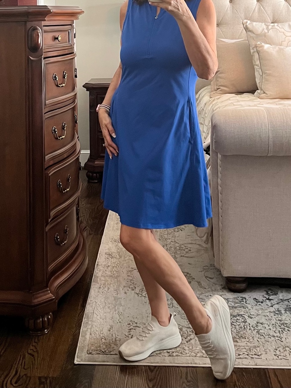 Tommy Bahama IslandZone Ocean Blue Sleeveless Dress – Size L